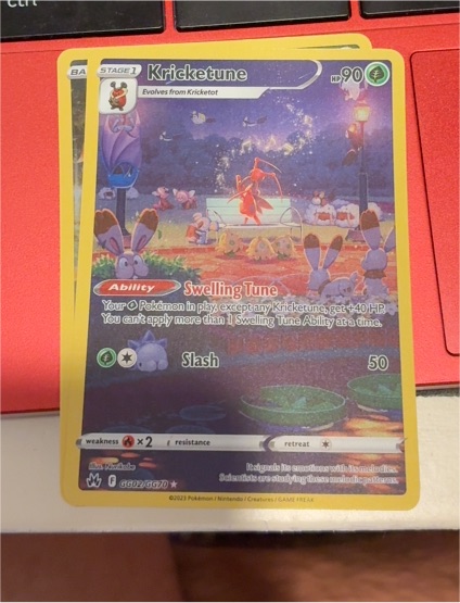 2023 Pokémon Crown Zenith: Galarian Gallery #GG02 Kricketune — front