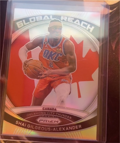 2023-24 Panini Prizm #6 Shai Gilgeous-Alexander Global Reach — front