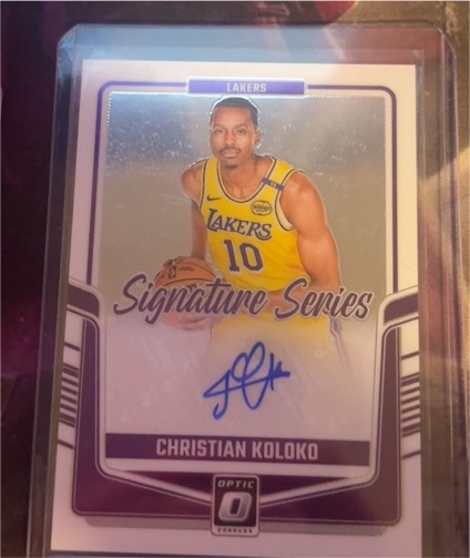 2024-25 Panini Donruss Optic #SS-KOL Christian Koloko — front