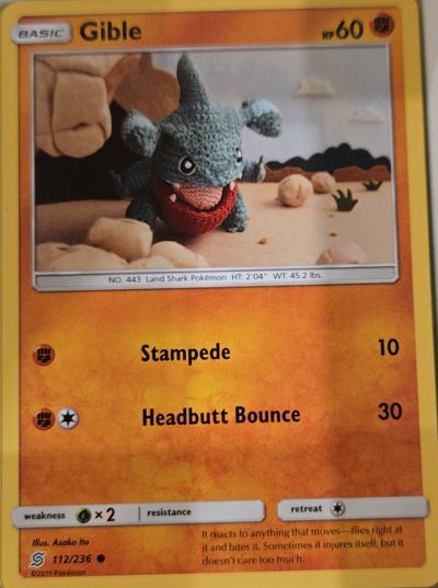2019 Sun & Moon Unified Minds #112 Gible — front