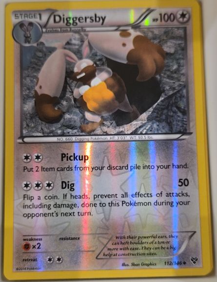 2014 Pokémon XY Base Set #112 Diggersby — front