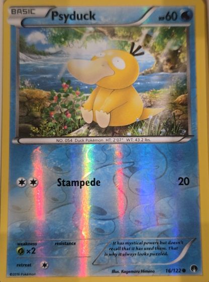 2016 Pokémon XY BREAKpoint #16 Psyduck — front