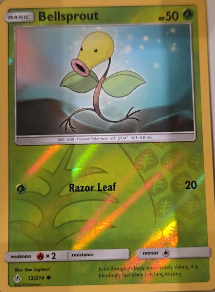 2019 Pokémon SM - Unbroken Bonds #13 Bellsprout — front