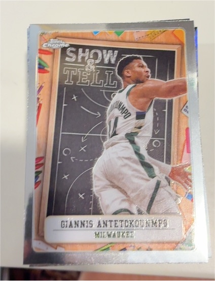 2024-25 Topps Chrome Show and Tell #ST-3 Giannis Antetokounmpo — front