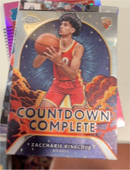 2024-25 Topps Chrome #CC-11 Zaccharie Risacher Countdown Complete — front