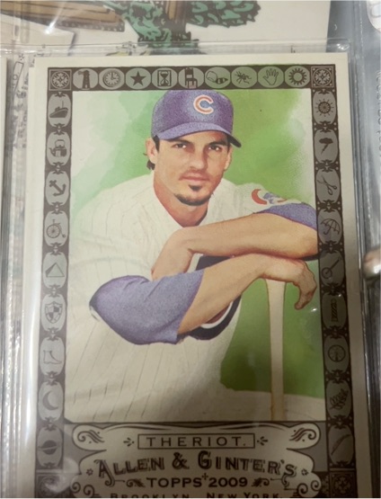 2009 Topps Allen & Ginter Code #9 Ryan Theriot — front