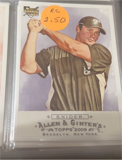 2009 Topps Allen & Ginter #201 Travis Snider Rookie Card — front