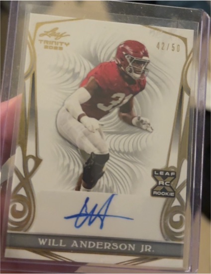 2023 Leaf Trinity #42/50 Will Anderson Jr. — front