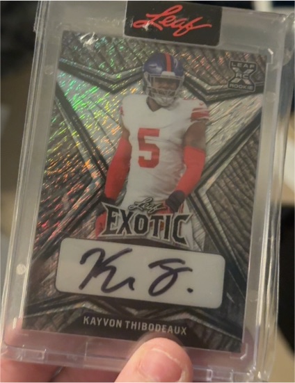 2022 Leaf Exotic #BA-KT1 Kayvon Thibodeaux — front