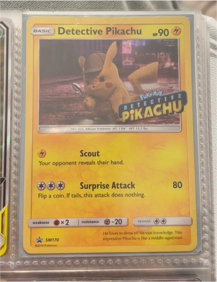 2019 Pokémon #SM170 Detective Pikachu — front
