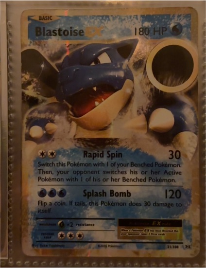 2016 Pokemon XY Evolutions #21 Blastoise EX — front