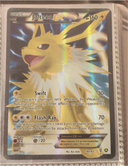 2017 Pokémon TCG XY Generations #28a Jolteon EX — front