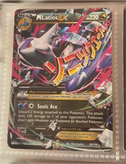 2015 Pokémon TCG Roaring Skies #59 Mega Latios EX — front