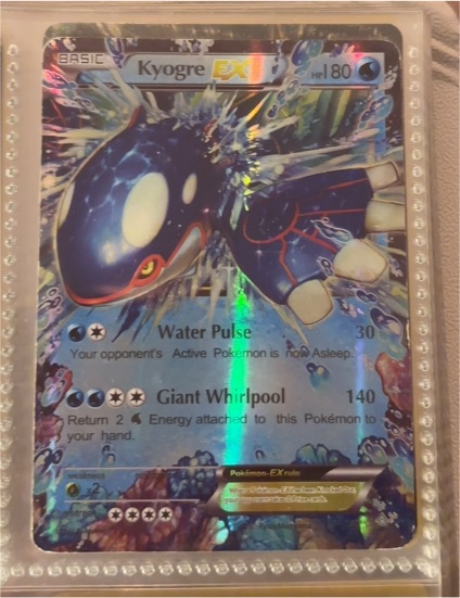 2015 Pokémon XY Primal Clash #54 Kyogre EX — front