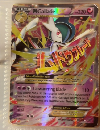 2015 Pokémon XY Roaring Skies #35 M Gallade EX — front
