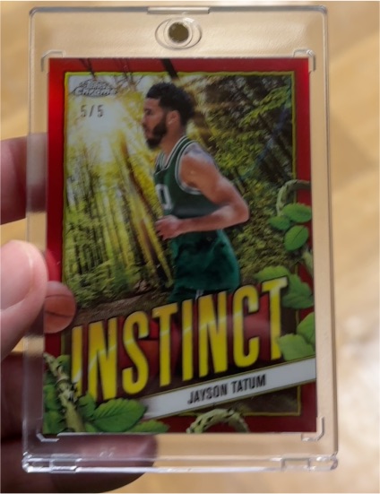 2024-25 Topps Chrome Basketball Instinct #INS-12 Jayson Tatum — front