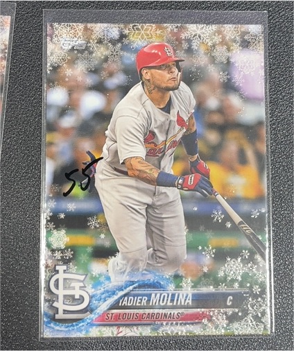 2018 Topps Holiday #HMW91 Yadier Molina — front