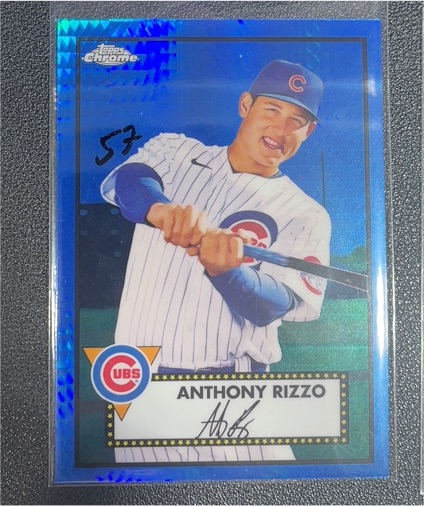 2021 Topps Chrome Platinum Anniversary #219 Anthony Rizzo — front