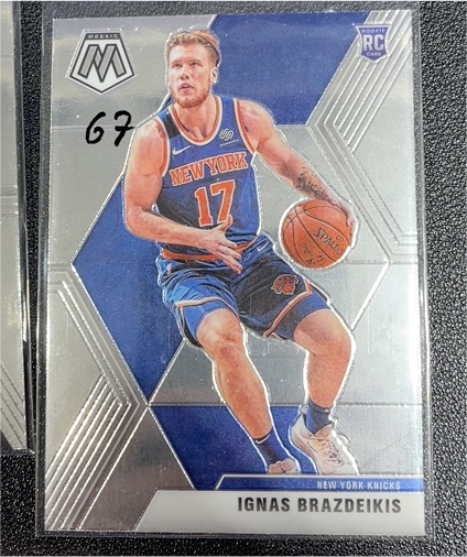 2019-20 Panini Mosaic #242 Ignas Brazdeikis — front