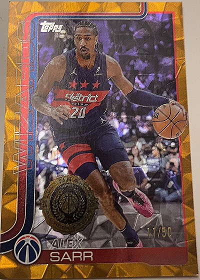 2025-26 Topps Basketball #96 Alex Sarr — front