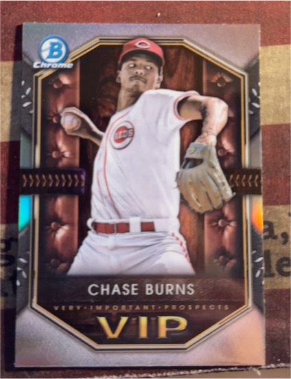 2025 Bowman Chrome #VIP-7 Chase Burns — front