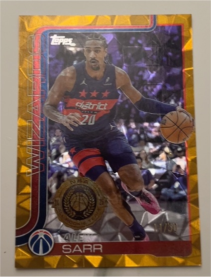 2025-26 Topps Basketball #96 Alex Sarr — front