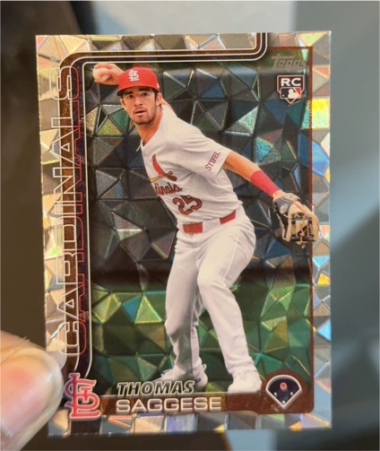 2025 Topps Chrome #87 Thomas Saggese — front