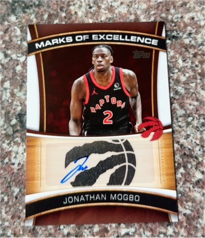 2025-26 Topps Basketball Marks Of Excellence #ME-JM Jonathan Mogbo — front