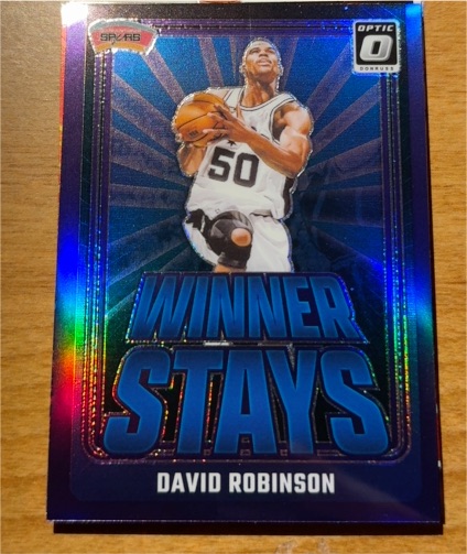 2024-25 Panini Donruss Optic #15 David Robinson Winner Stays — front