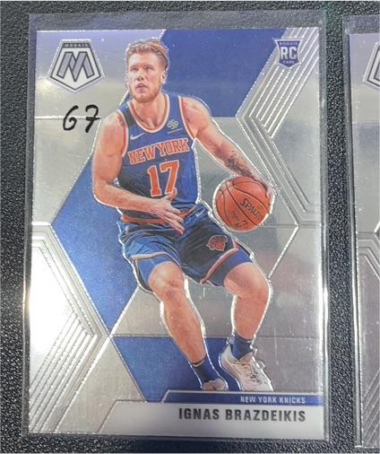 2019-20 Panini Mosaic #242 Ignas Brazdeikis — front