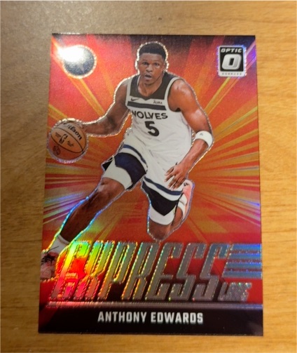 2024-25 Donruss Optic #7 Anthony Edwards Express Lane — front