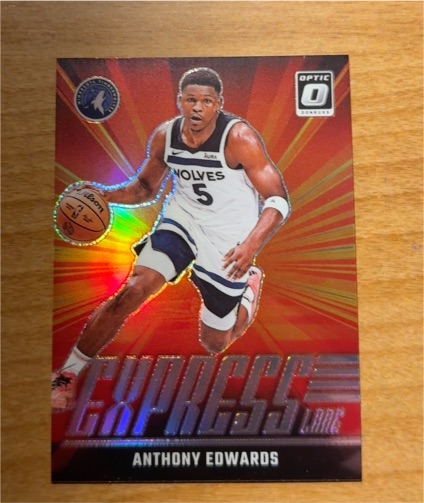 2024-25 Donruss Optic #7 Anthony Edwards Express Lane — front