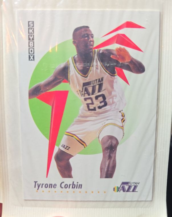 1991-92 SkyBox #649 Tyrone Corbin — front
