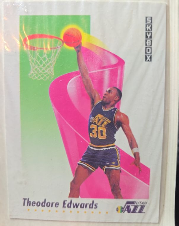 1991-92 SkyBox #280 Theodore Edwards — front