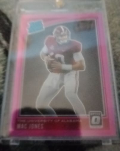 2021 Panini Chronicles Draft Picks Donruss Optic Rated Rookie #201 Mac Jones — front