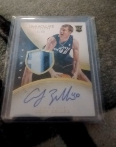 2020 Panini Immaculate #22 C.J. Elleby Rookie Patch Auto — front
