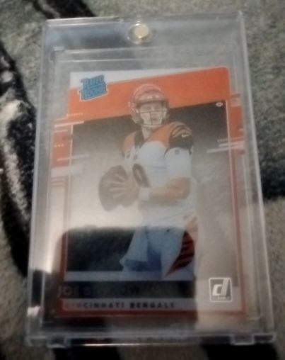 2020 Panini Chronicles Clearly Donruss Rated Rookie #RR-JB Joe Burrow — front