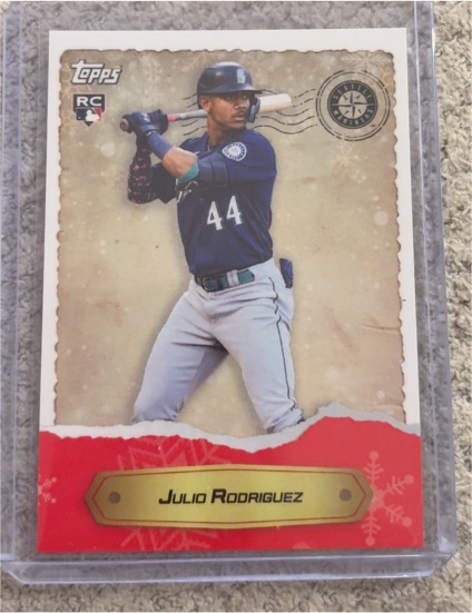 2022 Topps Holiday #15 Julio Rodriguez — front