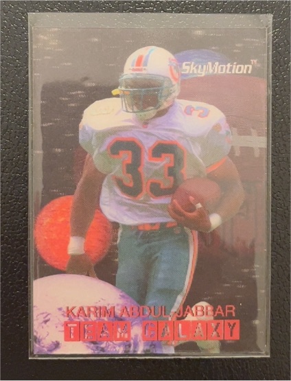 1996 SkyBox SkyMotion Team Galaxy #1 Karim Abdul-Jabbar — front