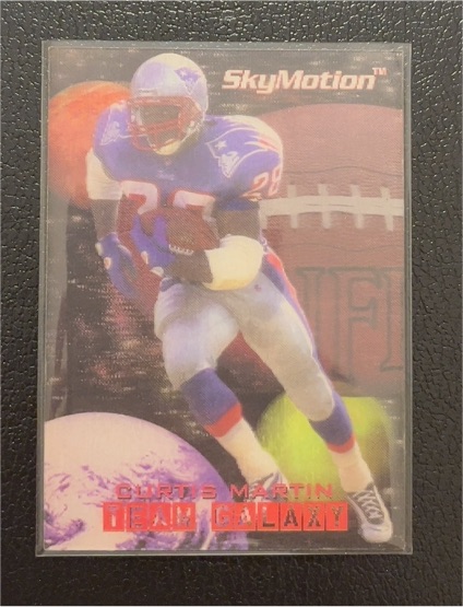 1996 SkyBox SkyMotion Team Galaxy #3 Curtis Martin — front