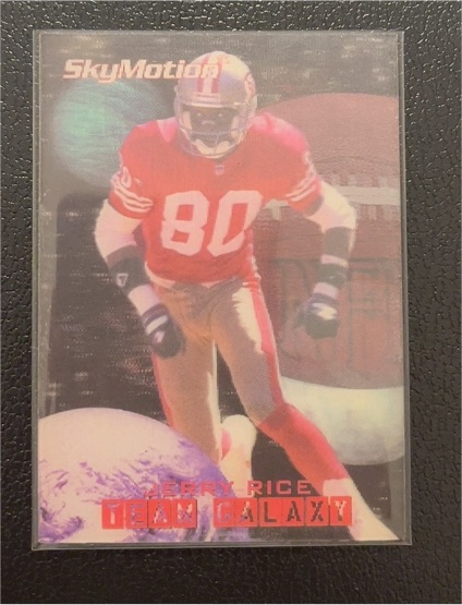 1996 SkyBox SkyMotion Team Galaxy #80 Jerry Rice — front