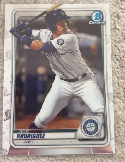 2020 Bowman Chrome #BCP-19 Julio Rodriguez — front