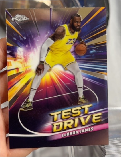 2024-25 Topps Chrome #TD-14 LeBron James Test Drive — front