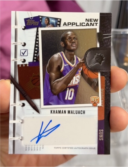 2025-26 Topps #CM-KM Khaman Maluach New Applicant Rookie Card Autograph — front