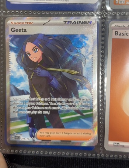 2023 Pokémon SV03: Obsidian Flames #218/197 Geeta — front