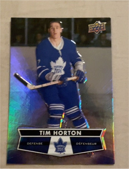 2021-22 Upper Deck Tim Hortons #1 Tim Horton — front