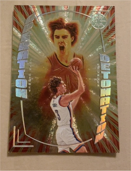 2021-22 Panini Illusions Operation Detonation Orange #26 Josh Giddey — front