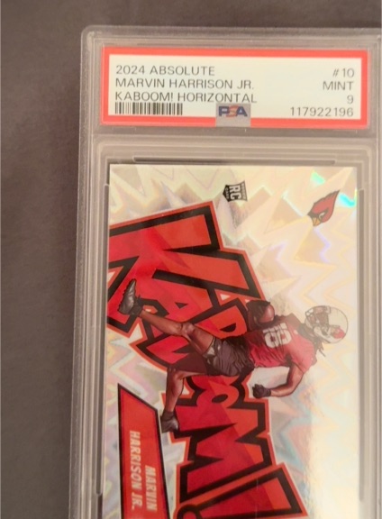 2024 Panini Absolute #10 Marvin Harrison Jr. Kaboom! Horizontal — front