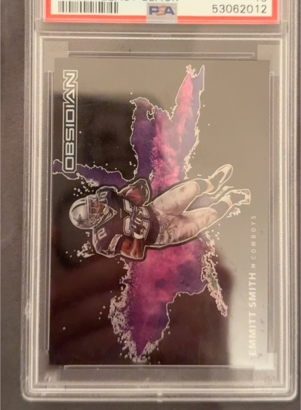 2020 Panini Obsidian Color Blast Black #CBB19 Emmitt Smith — front