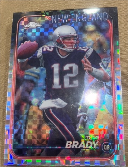 2024 Topps Chrome #120 Tom Brady X-Fractor — front
